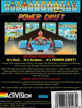 Power Drift (1989)(Activision) box cover back